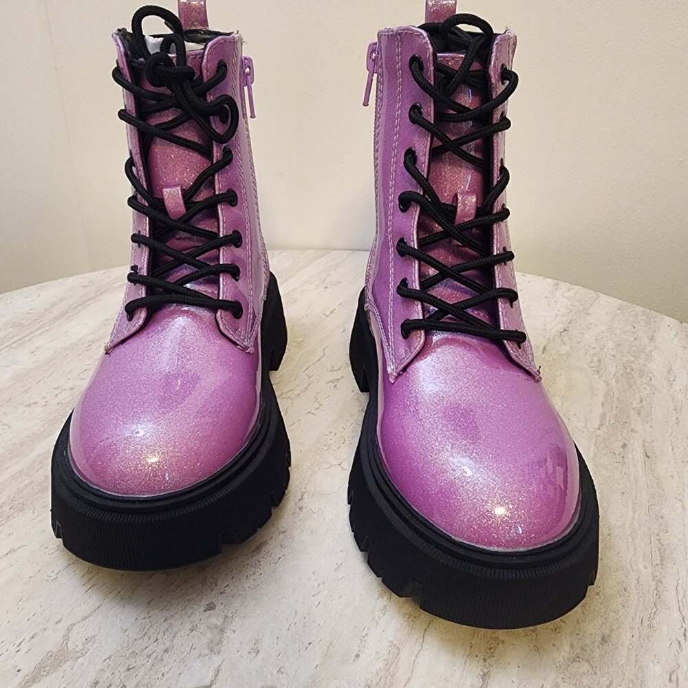 Sugar Little And Big Girls Jazzy Combat Boot - C042 - Picture 2 of 12